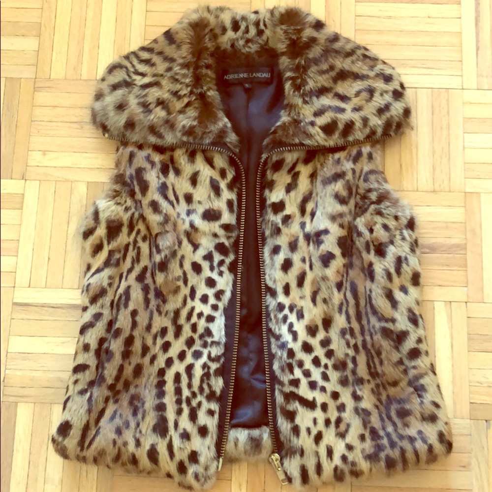 Adrienne Landau Rabbit fur vest